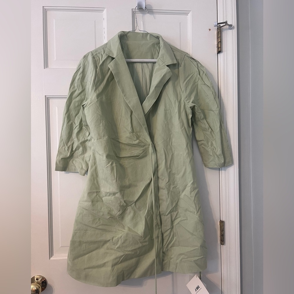 J. Ing zipper wrap dress